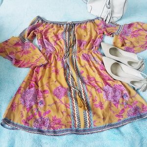 Off shoulder Floral Dress